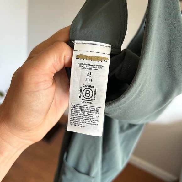 NWT Athleta Transcend bodysuit in Bali green XS - Picture 11 of 14